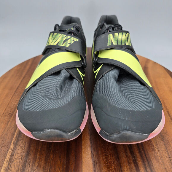 Nike Air Zoom LJ Elite Shoes Men's 12.5 Black Long Jump Track Field Sneakers - Picture 2 of 9